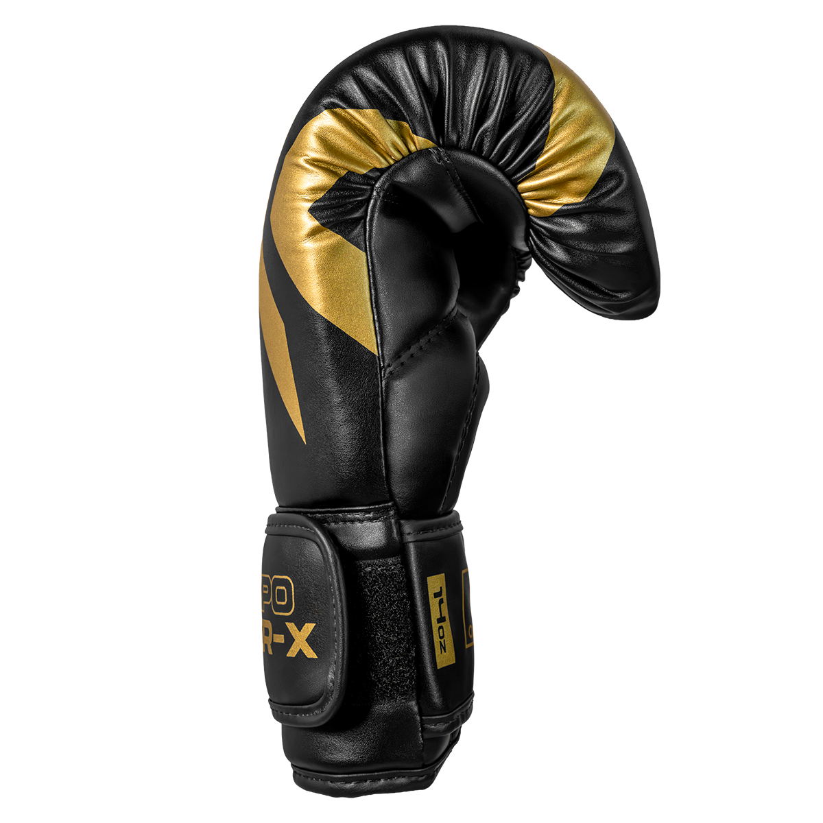 Luva de Boxe e Muay Thai Power-X - Preto e Dourado