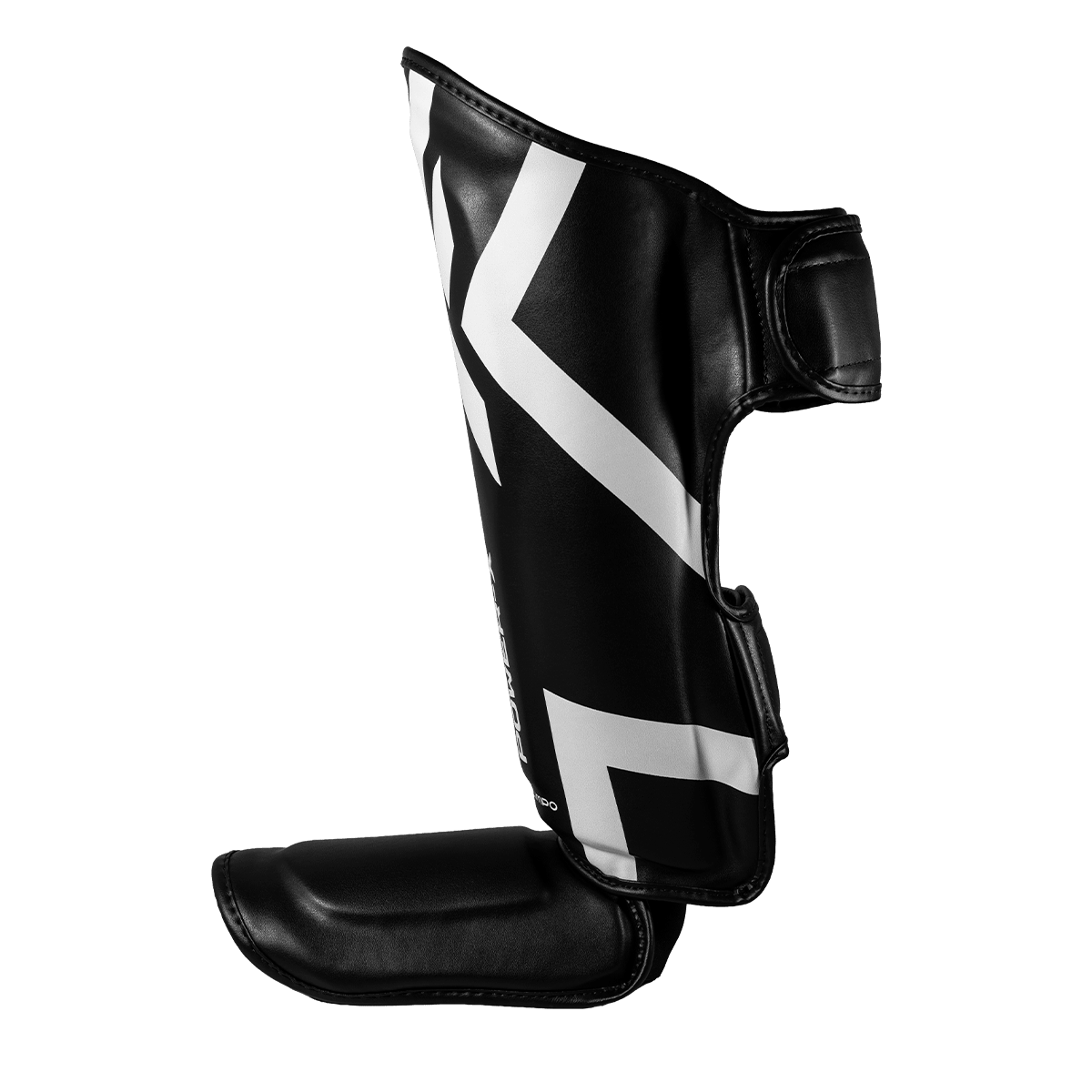 Caneleira de Muay Thai Power-X - Preto e Branco - Olimpo