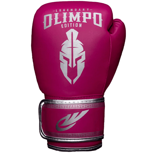 Luva de Muay Thai e Boxe Legendary Edition Rosa com Prata