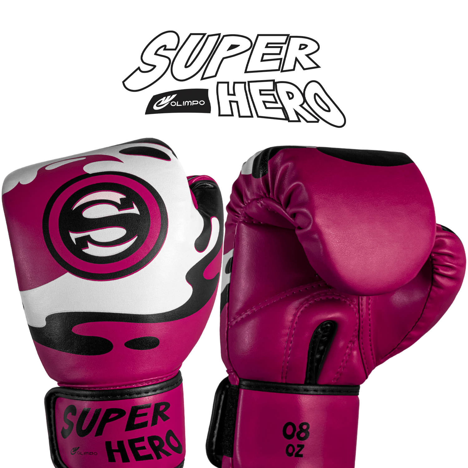Luva de Boxe/Muay Thai Infantil Super-Hero Edition - Olimpo