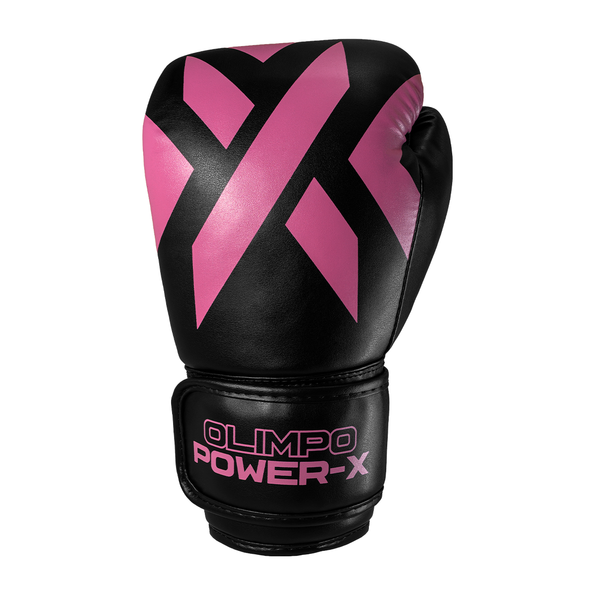 Luva de Boxe e Muay Thai Power-X - Preto e Rosa