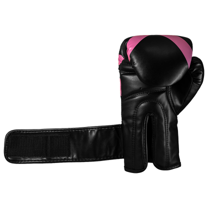 Luva de Boxe e Muay Thai Power-X - Preto e Rosa