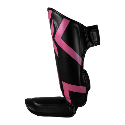 Caneleira de Muay Thai Power-X Edition - Preto Com Rosa