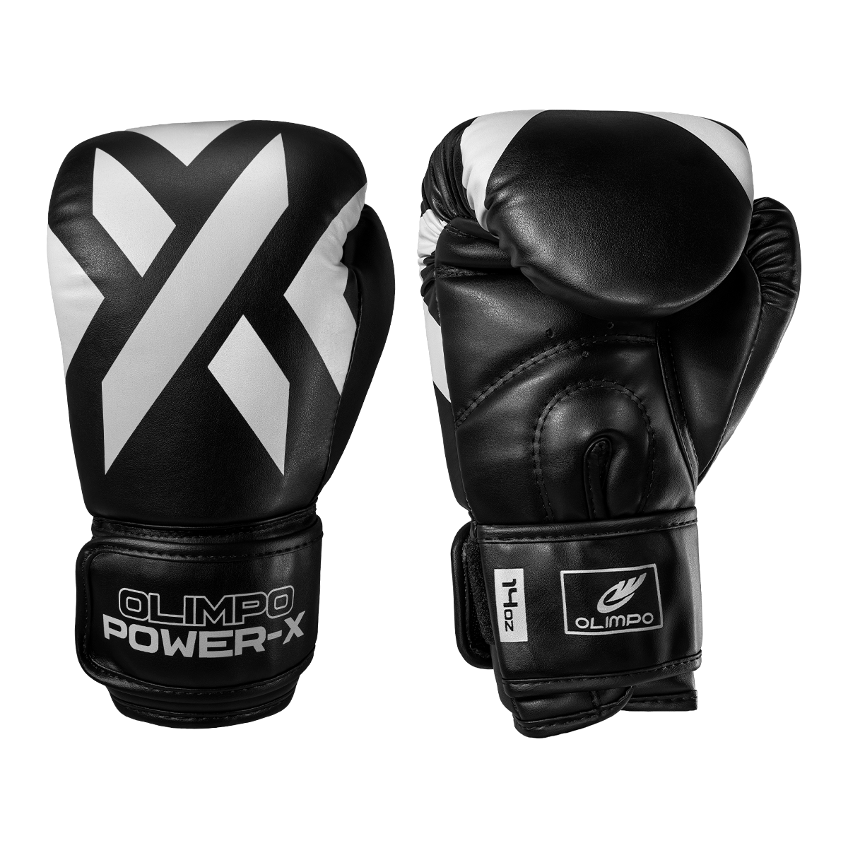 Luva de Boxe e Muay Thai Power-X - Preto e Branco