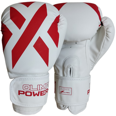 Luva Power-X Edition - Branco Com  Vermelho