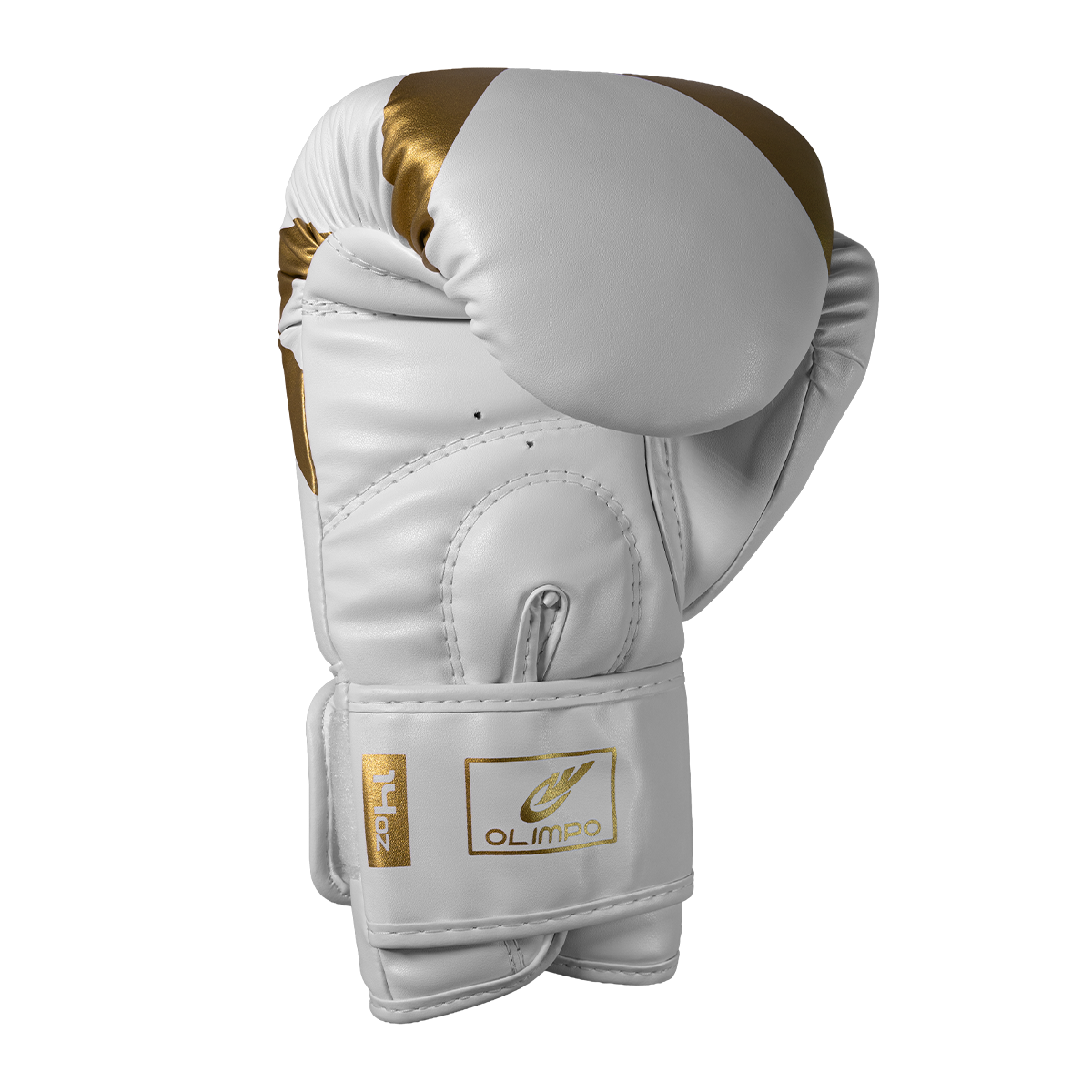 Luva de Boxe e Muay Thai Power-X - Branco e Dourado