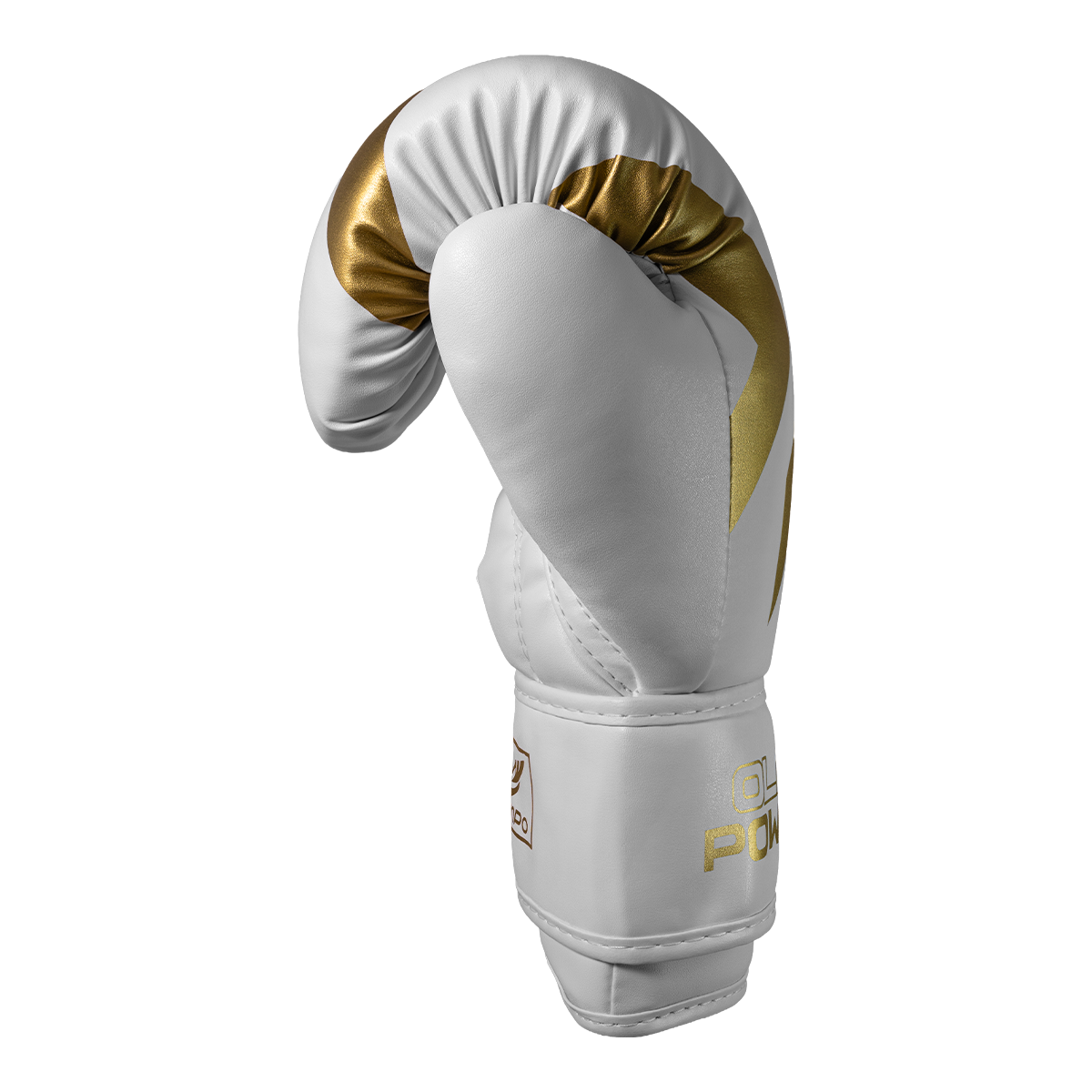 Luva de Boxe e Muay Thai Power-X - Branco e Dourado