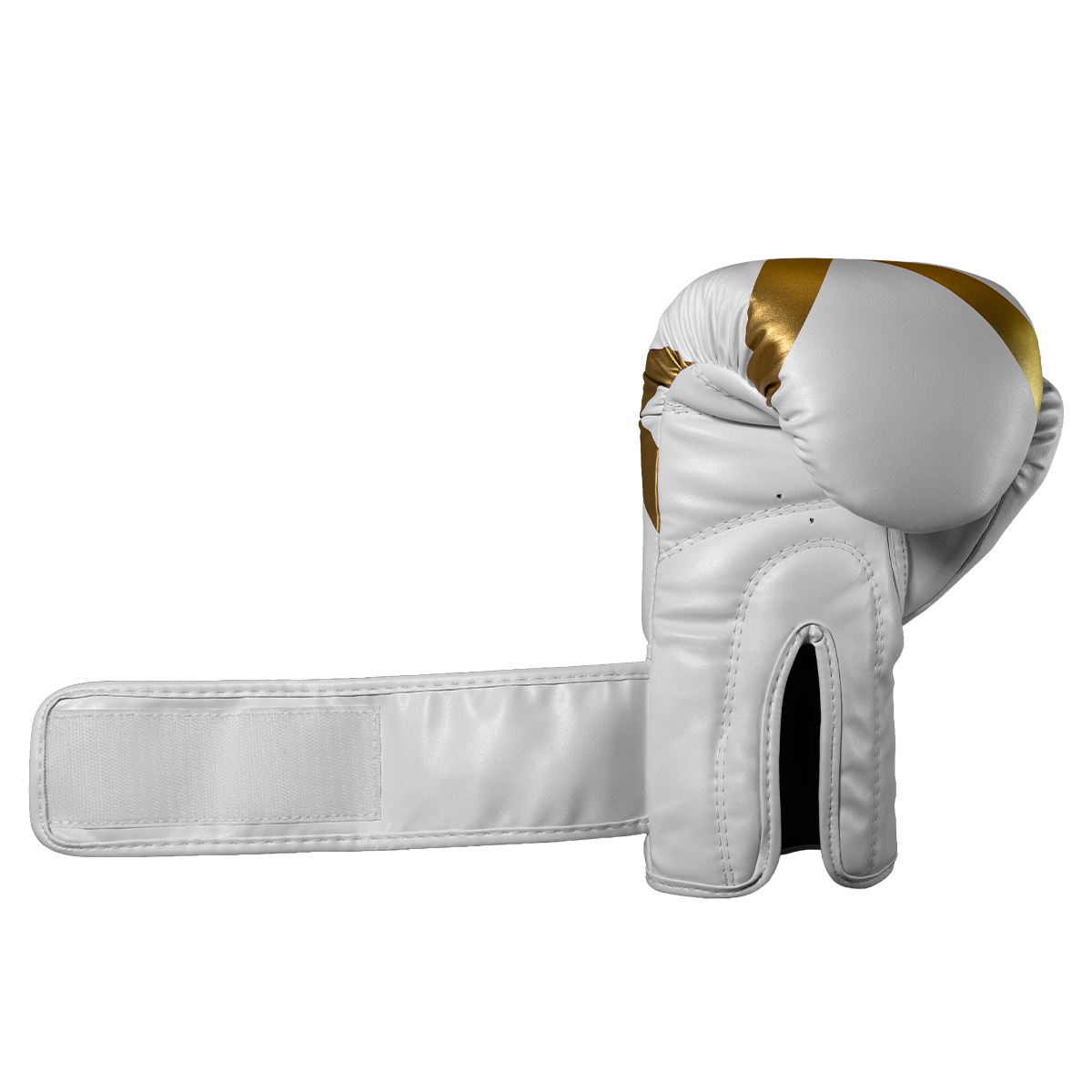 Luva de Boxe e Muay Thai Power-X - Branco e Dourado