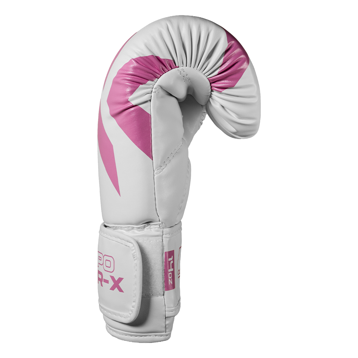 Luva de Boxe e Muay Thai Power-X - Branco e Rosa