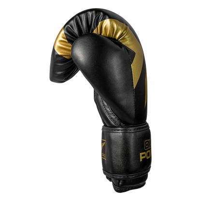Luva de Boxe e Muay Thai Power-X - Preto e Dourado