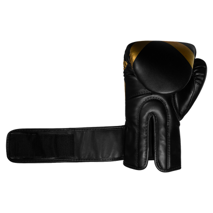 Luva de Boxe e Muay Thai Power-X - Preto e Dourado