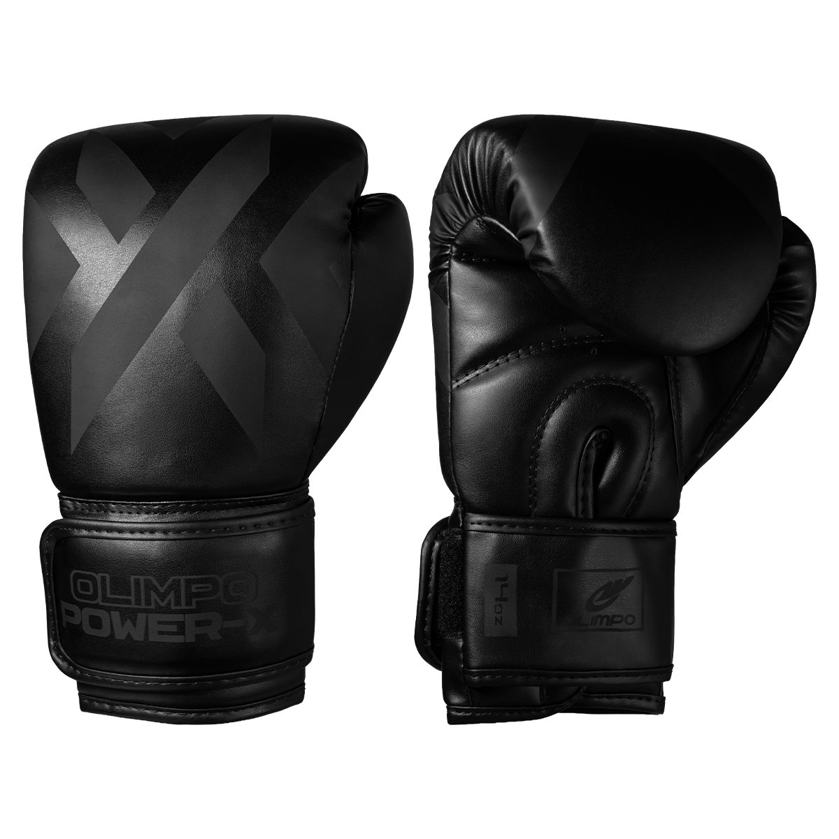 Luva de Boxe e Muay Thai Power-X - Preto e Preto