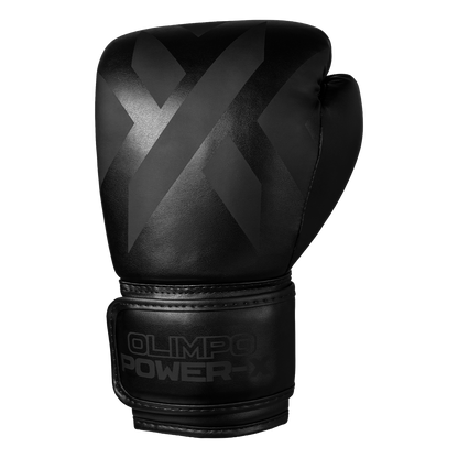 Luva de Boxe e Muay Thai Power-X - Preto e Preto