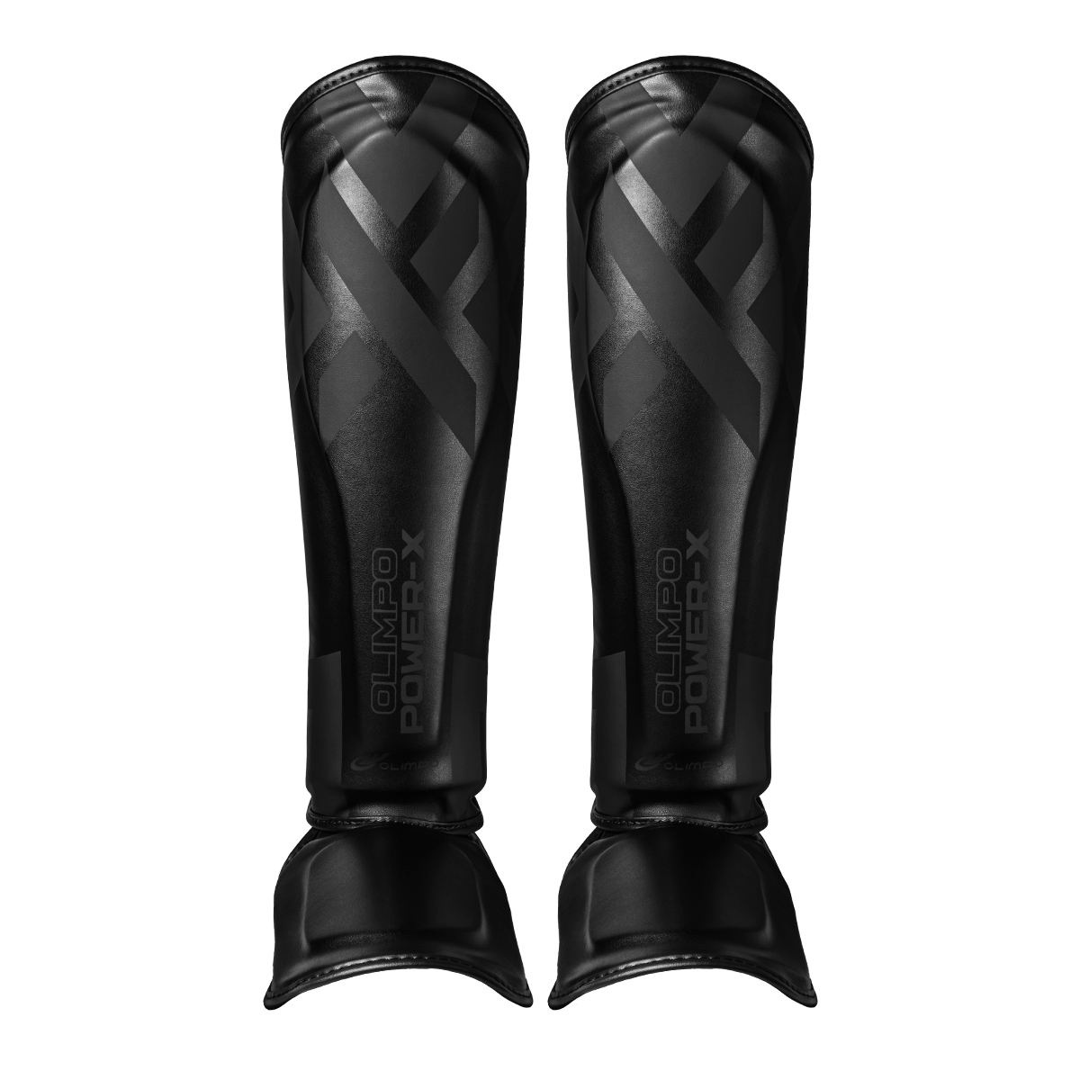 Caneleira de Muay Thai Power-X - Preto e Preto