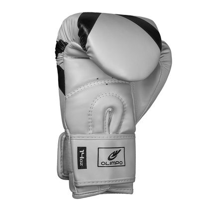Luva de Boxe e Muay Thai Power-X - Branco e Preto