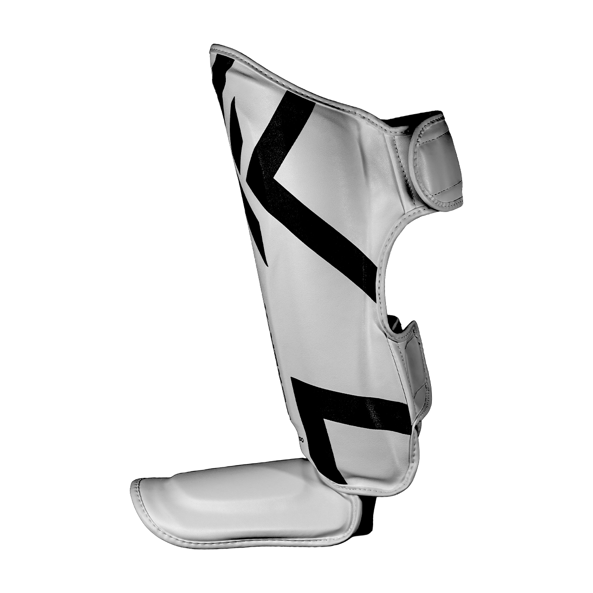 Caneleira Muay Thai Power-X Edition - Branco Com Preto