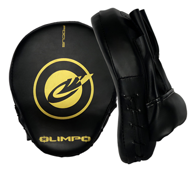 Manopla - Par - Focus - Preto Com Dourado