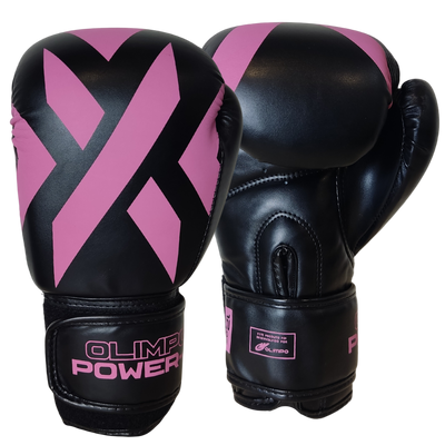 Luva Power-X Edition - Preto Com Rosa