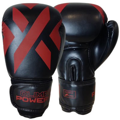 Luva Power-X Edition - Preto Com Vermelho