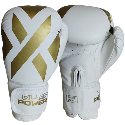 Luva Power-X Edition - Branco Com Dourado