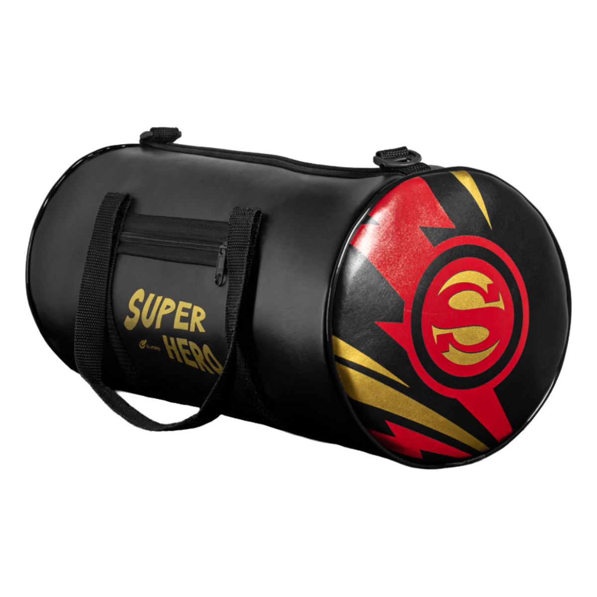Bolsa Transversal Infantil Super - Hero - Preto e Dourado - Olimpo