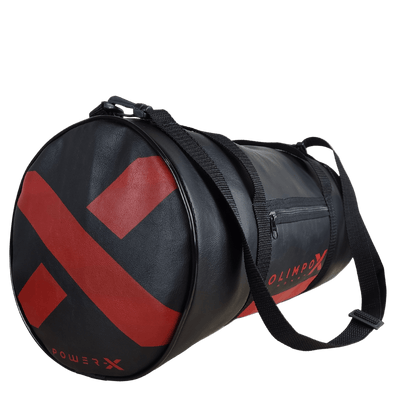 Bolsa Transversal Power-X Preto e Vermelho para treino e casual