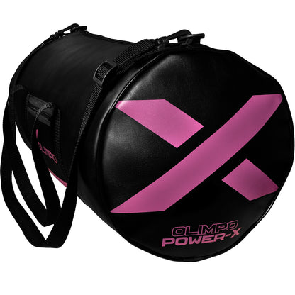 Kit Muay Thai Completo Power-X – Preto com Rosa – Olimpo (bolsa Power-X)