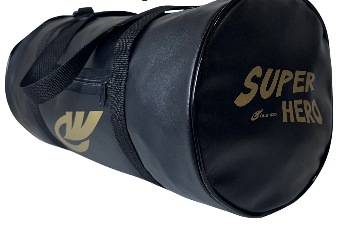 Bolsa Transversal Infantil Super-Hero Preto e Dourado para crianças