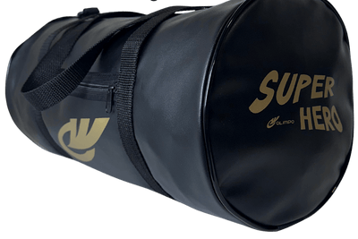 Bolsa Transversal Infantil Super-Hero Preto e Dourado para crianças