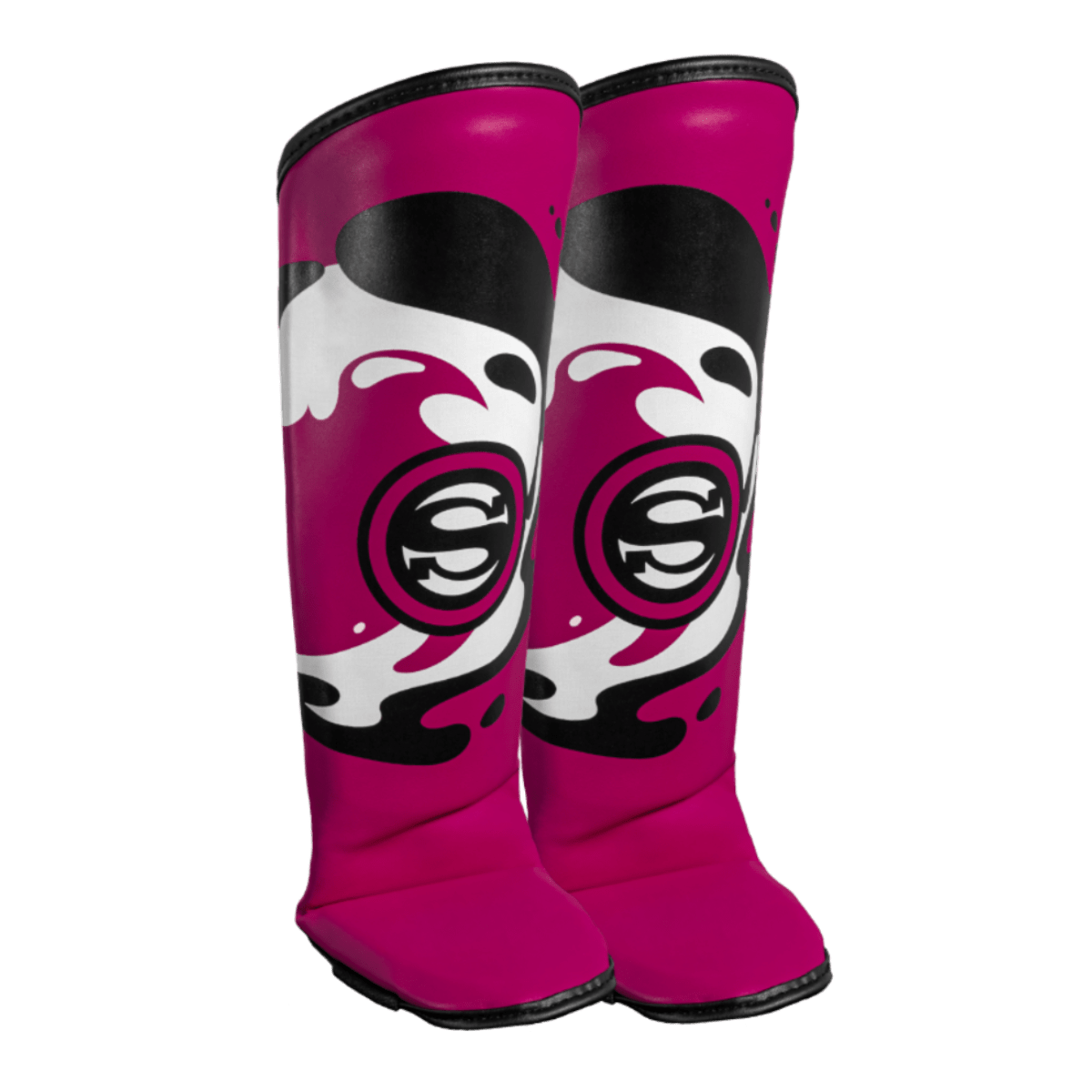 Caneleira de Muay Thai Infantil Super - Hero - Rosa - Olimpo
