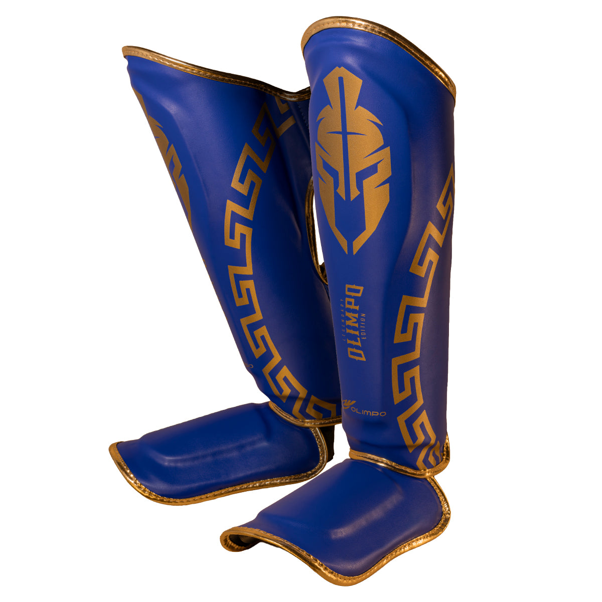 Caneleira de Muay Thai Legendary Edition – Azul com Dourado – Olimpo (foto 2)