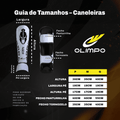 Caneleira de Muay Thai Legendary - Branco e Preto - Olimpo