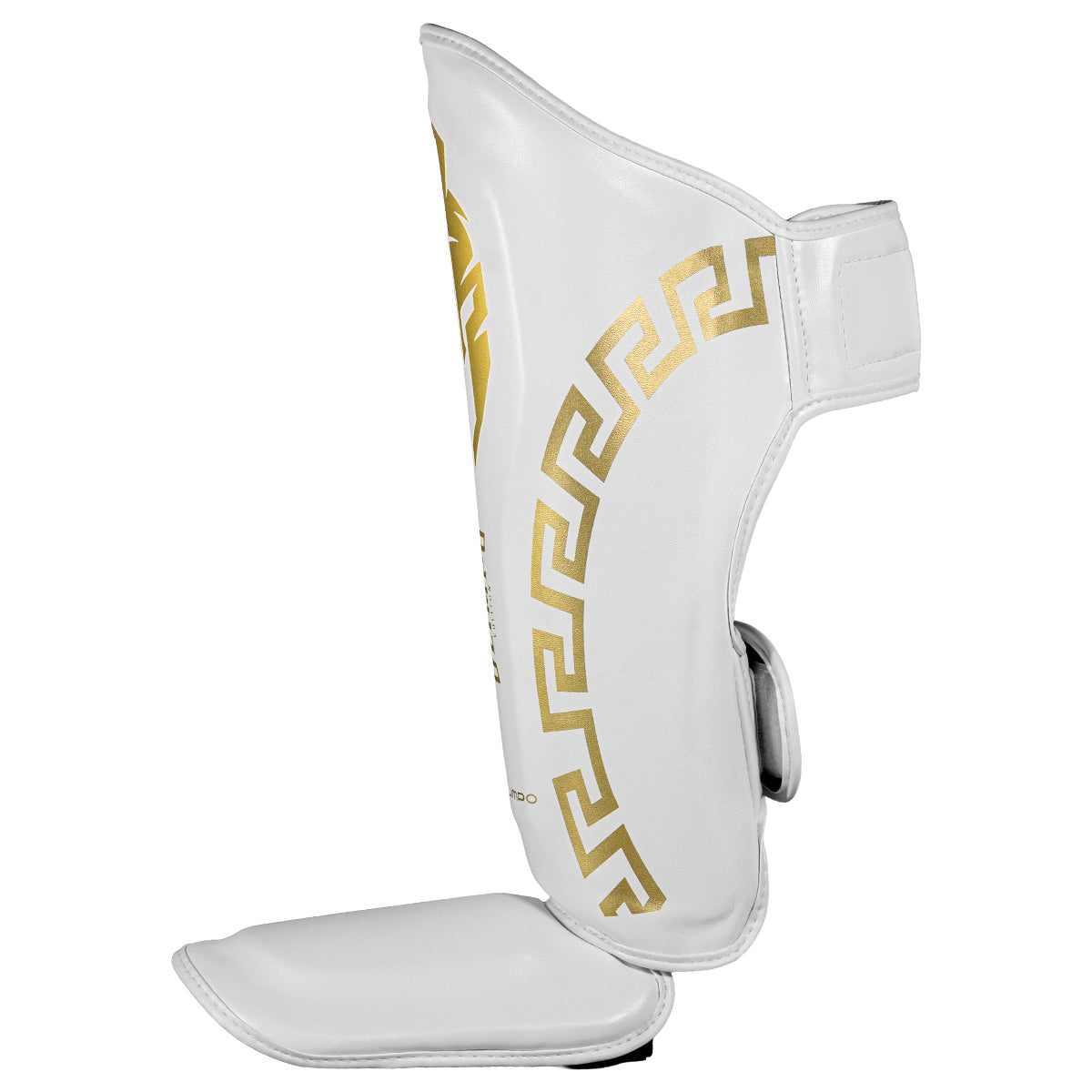 Caneleira de Muay Thai Legendary Edition – Branco com Dourado – Olimpo (foto 4)
