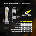 Caneleira de Muay Thai Legendary Edition - Branco Com Dourado - Olimpo