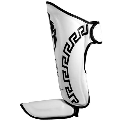 Caneleira de Muay Thai Legendary Edition – Branco com Preto – Olimpo (foto 2)