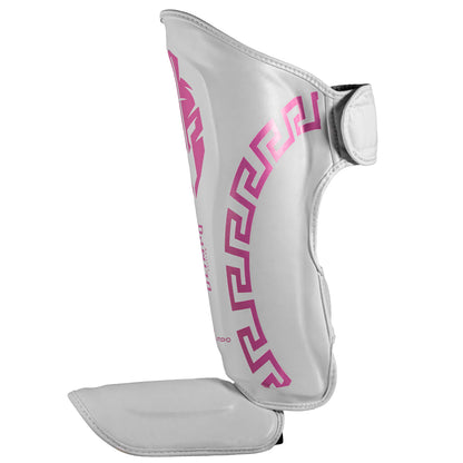 Caneleira de Muay Thai Legendary Edition – Branco com Rosa – Olimpo (foto 2)