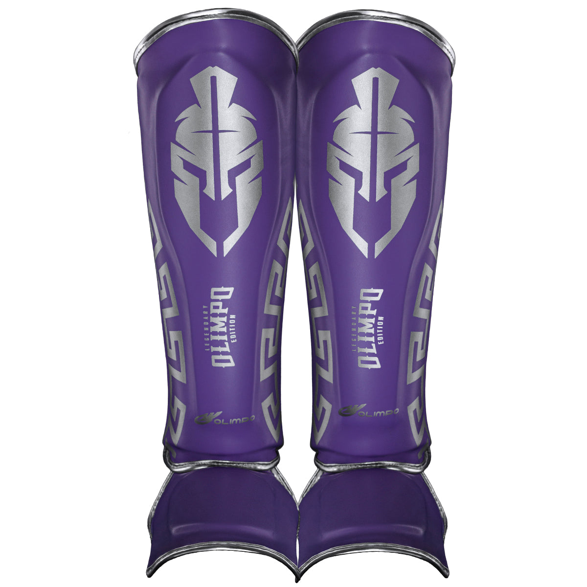 Caneleira de Muay Thai Legendary Edition – Lilás com Prata – Olimpo