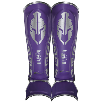 Caneleira de Muay Thai Legendary Edition – Lilás com Prata – Olimpo