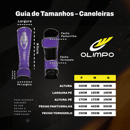 Caneleira de Muay Thai Legendary - Lilás - Olimpo