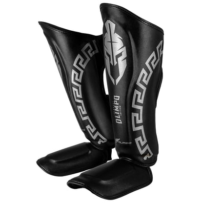 Caneleira de Muay Thai Legendary Edition – Preto com Prata – Olimpo (foto 3)