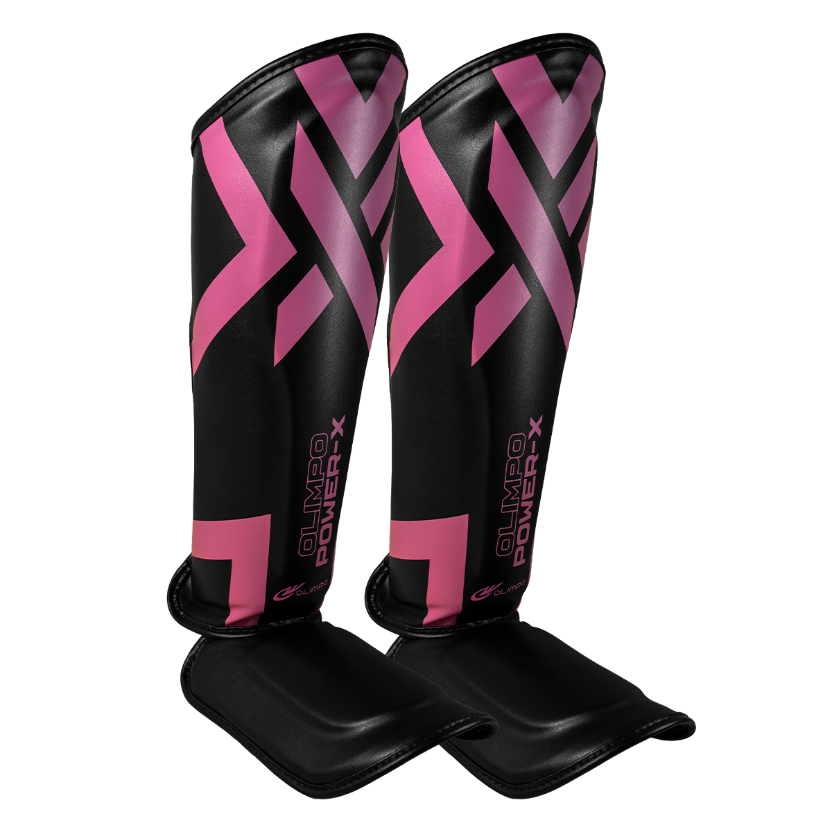 Kit Muay Thai Completo Power-X – Preto com Rosa – Olimpo (caneleira, foto 2)