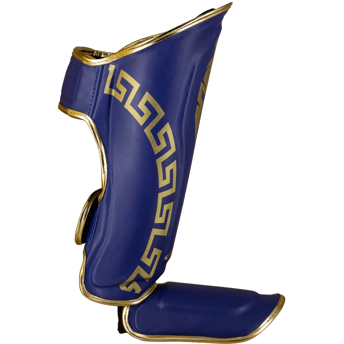 Caneleira de Muay Thai Legendary Azul e Dourado
