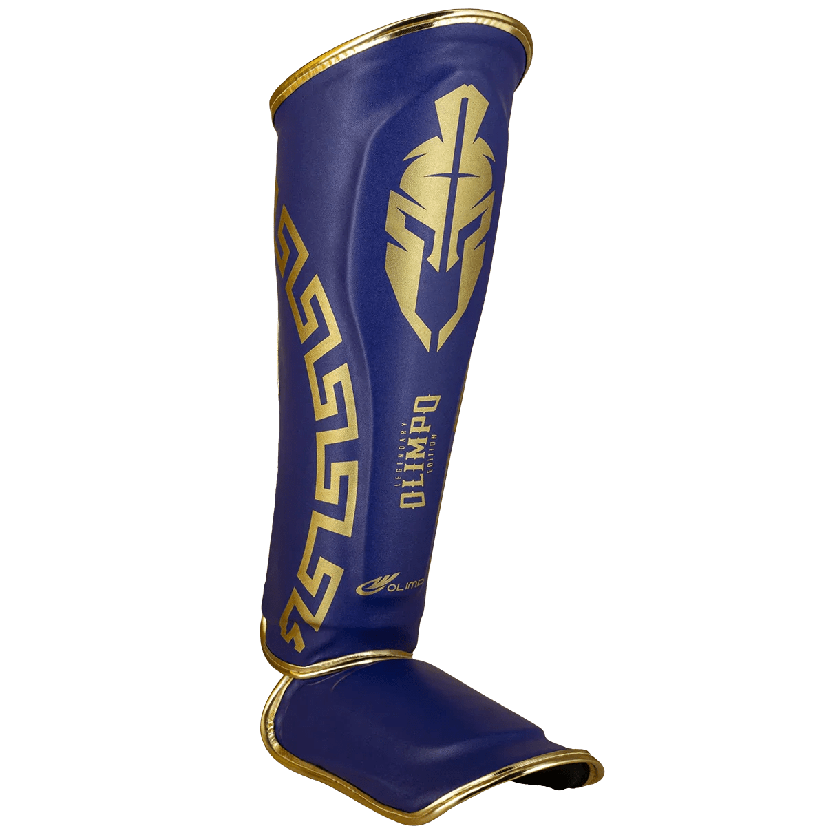 Caneleira de Muay Thai Legendary Azul e Dourado