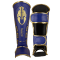 Caneleira de Muay Thai Legendary Azul e Dourado
