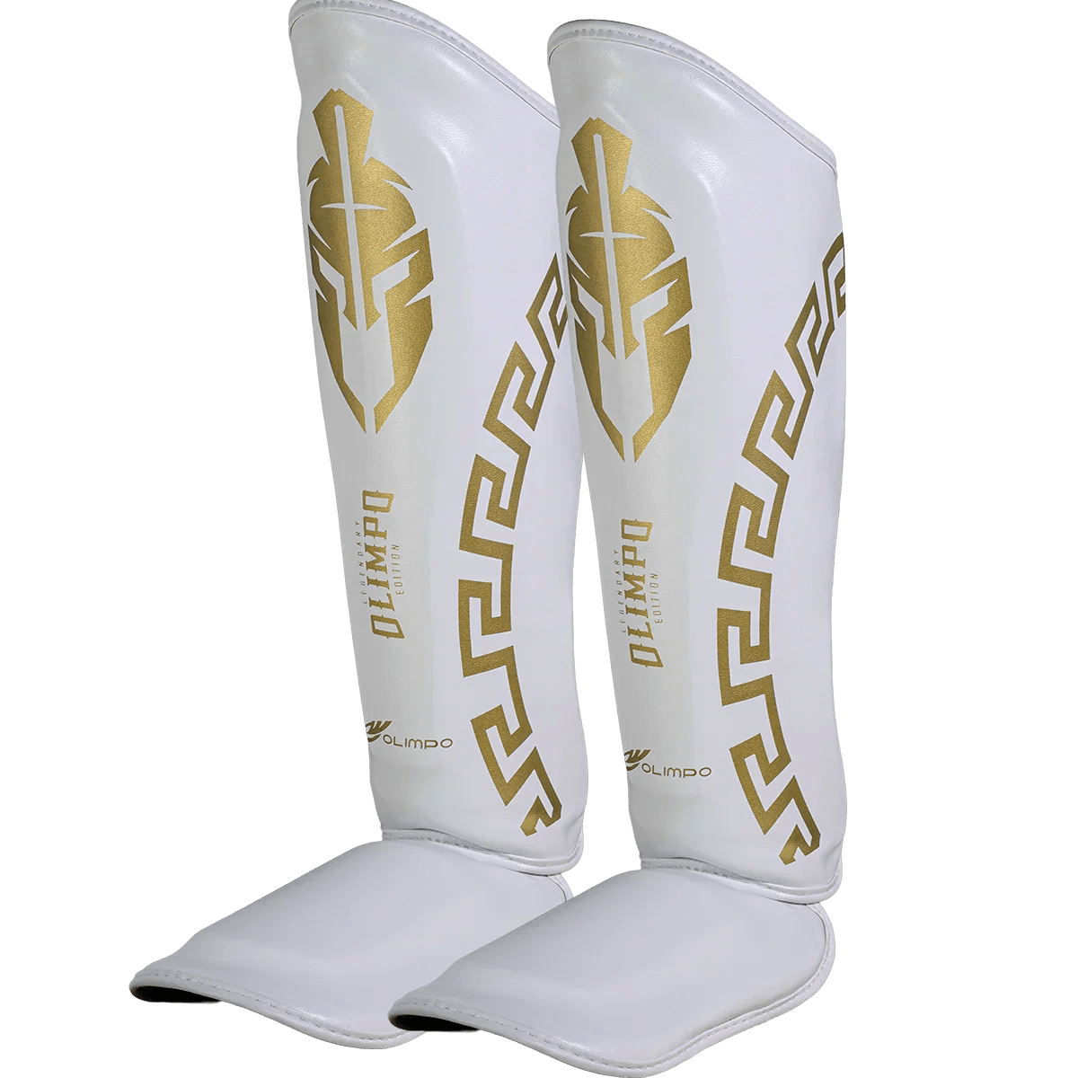 Caneleira de Muay Thai Legendary Edition Branco com Dourado
