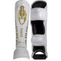 Caneleira de Muay Thai Legendary Edition Branco com Dourado