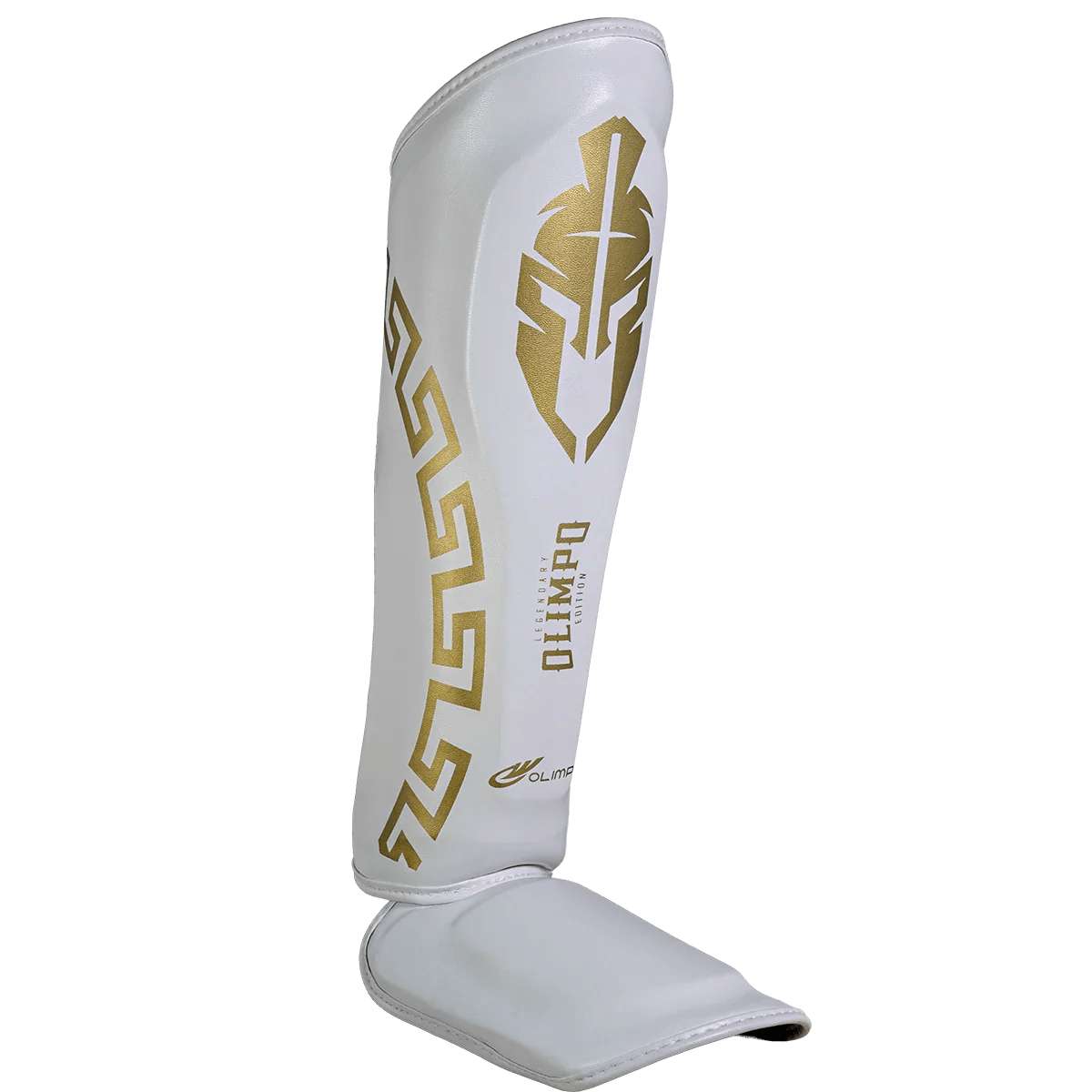 Caneleira de Muay Thai Legendary Edition Branco com Dourado