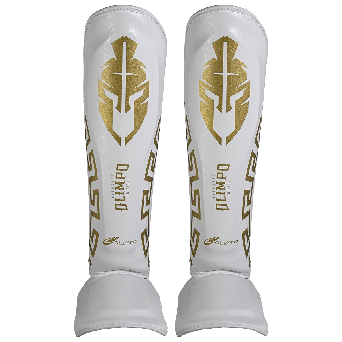 Caneleira de Muay Thai Legendary Edition Branco com Dourado