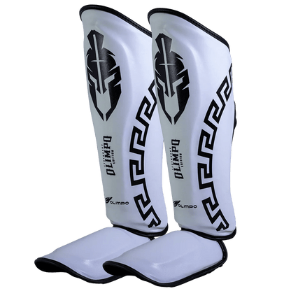 Caneleira de Muay Thai Legendary Edition Branco com Preto