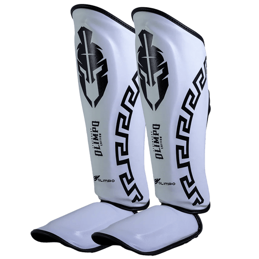 Caneleira de Muay Thai Legendary Edition Branco com Preto